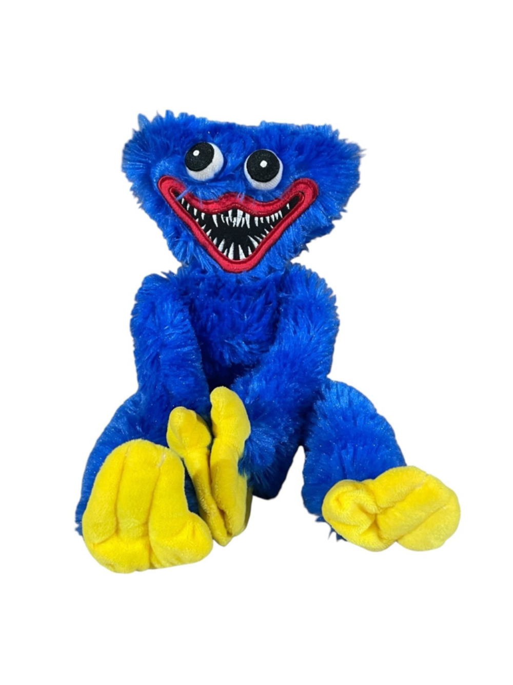 Poppy Playtime Huggy Wuggy Plush Blue Yellow Sticky Hands Scary Gamer No Tag 16"